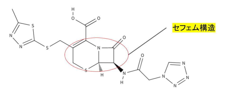 セファゾリン構造