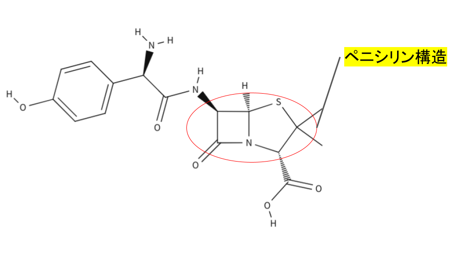 アモキシシリン構造　
