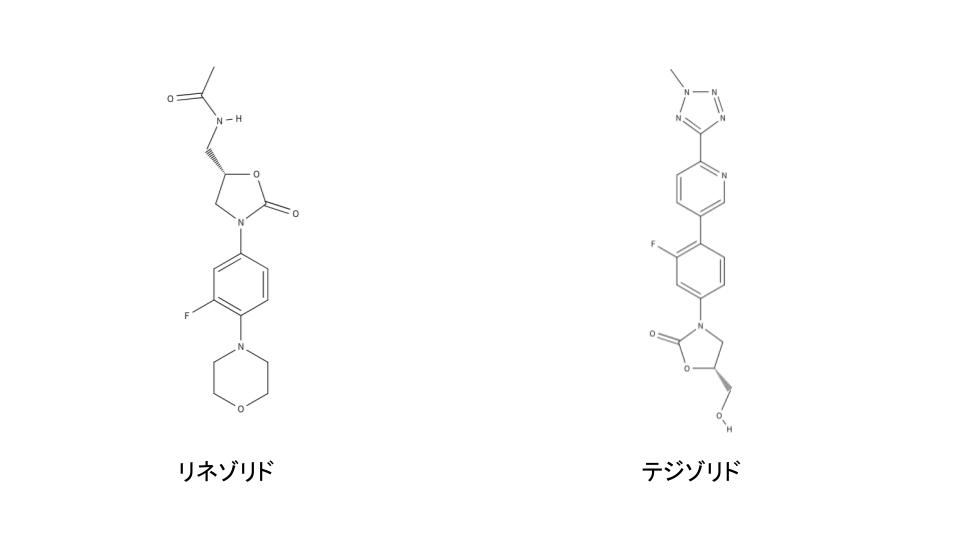 オキサゾリジノン系薬の構造